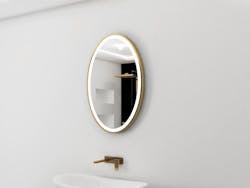 Illumnated Bathroom Mirror Gold Lighted Galaxy Oval Illumnated Bathroom Mirror Gold Lighted Galaxy Oval