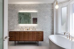 WarmlyYours Kelly LED Mirror Made to Order Collection Lifestyle WarmlyYours Kelly LED Mirror Made to Order Collection Lifestyle