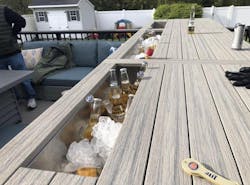 wine beer cooler in composite wood wine beer cooler in composite wood