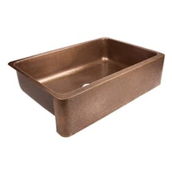 Hammered copper farmhouse sink Hammered copper farmhouse sink