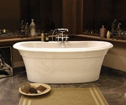 Maax Ella embossed traditional tub Maax Ella embossed traditional tub