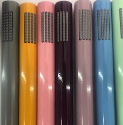 Jaclo colorful custom handshowers Jaclo colorful custom handshowers