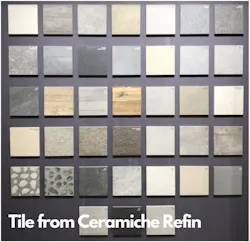 these tile from ceramiche refin show natural colors and textures