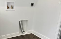 The Dryerbox system by InOvate helps maximize space in the laundry The Dryerbox system by InOvate helps maximize space in the laundry