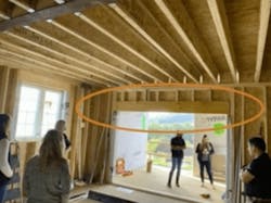 Circle around door header Circle around door header