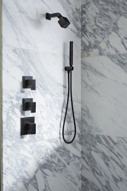 Kallista Klyne collection matte black shower Kallista Klyne collection matte black shower