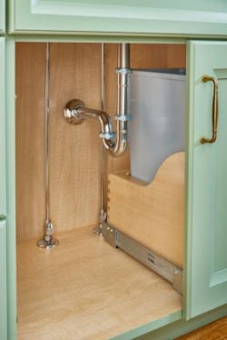 reduced depth trash pull out reduced depth trash pull out