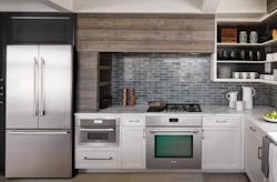 Thermador Leap Into Luxury kitchen ME301YP wood tile white min Thermador Leap Into Luxury kitchen ME301YP wood tile white min