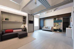 Andersen 100 Series Windows Were Used In The 'making Room' Living And Sleeping Spaces Andersen 100 Series Windows Were Used In The 'making Room' Living And Sleeping Spaces