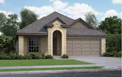 Single-family rental home facade Single-family rental home facade