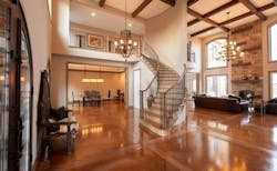 concrete floor in luxury home concrete floor in luxury home