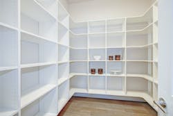 Ceiling to floor shelving Ceiling to floor shelving