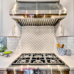 Propane-fueled cooktop stove Propane-fueled cooktop stove