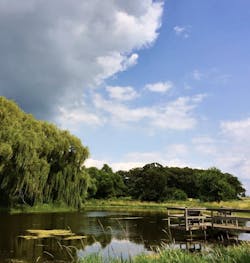 The pond at Serosun Farms agrihood The pond at Serosun Farms agrihood