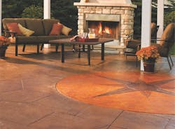 Quickrete offers a range of products to transform a drab slab of gray concrete into a pleasing decorative surface Quickrete offers a range of products to transform a drab slab of gray concrete into a pleasing decorative surface