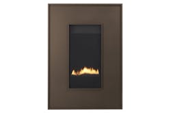Heat & Glo REVO Direct Vent gas fireplaces can be hung on the wall or recessed in-wall to save space and eliminate the need for a chase Heat & Glo REVO Direct Vent gas fireplaces can be hung on the wall or recessed in-wall to save space and eliminate the need for a chase