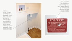 Preventing fires in dryer vents—post information about net free vent area Preventing fires in dryer vents—post information about net free vent area