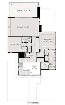 The Villas at Seven Desert Mountain, second floor plan The Villas at Seven Desert Mountain, second floor plan