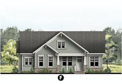 The Delray home design elevation F The Delray home design elevation F