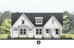 The Delray home design elevation A The Delray home design elevation A