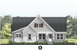 The Delray home design elevation B The Delray home design elevation B