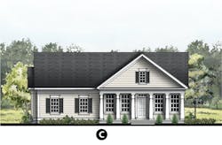 The Delray home design elevation B The Delray home design elevation B