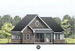 The Delray home design elevation H The Delray home design elevation H