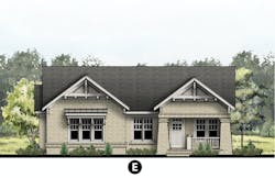 The Delray home design elevation E The Delray home design elevation E