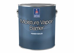 can of Sherwin-Williams moisture vapor barrier interior latex paint can of Sherwin-Williams moisture vapor barrier interior latex paint