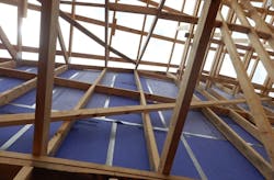 Unwanted penetration in party wall shaft liner Unwanted penetration in party wall shaft liner