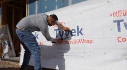 Desert Comfort Experience Home Tyvek wrap installation Desert Comfort Experience Home Tyvek wrap installation
