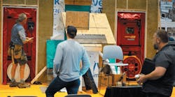 Construction demonstration at the International Builders' Show Construction demonstration at the International Builders' Show