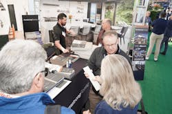 An academics station at the International Builder's Show An academics station at the International Builder's Show