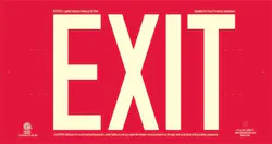 Red Exit Sign