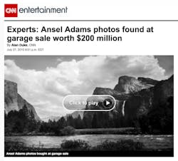 Ansel Adams Photos Found At Garage Sale Ansel Adams Photos Found At Garage Sale