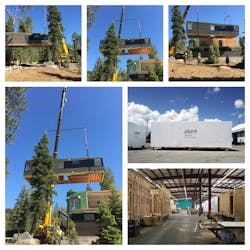 Plant Prefab modular units are lifted into place at The Palisades at Squaw Valley community. Photo courtesy Brown Studio Plant Prefab modular units are lifted into place at The Palisades at Squaw Valley community. Photo courtesy Brown Studio
