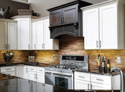 Exterior Cladding for Interior Applications Boral Building Products Versetta Stone backsplash Exterior Cladding for Interior Applications Boral Building Products Versetta Stone backsplash