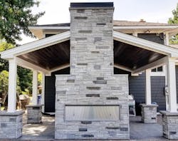 Versetta Stone Panelized Stone Siding Offers An Easy Way To Dress Up Outdoor Fireplaces For A Truly Cozy Space Switala Berner Construction Crafted This Two Sided Unit With Ledgestone In Mission Point Versetta Stone Panelized Stone Siding Offers An Easy Way To Dress Up Outdoor Fireplaces For A Truly Cozy Space Switala Berner Construction Crafted This Two Sided Unit With Ledgestone In Mission Point