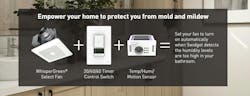 Panasonic swidget protects from mold and mildew Panasonic swidget protects from mold and mildew