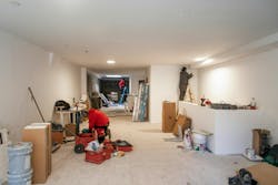 HVAC installation indoors New York home HVAC installation indoors New York home