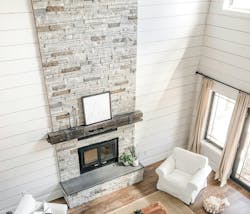 Fireplace Surround Made With Versetta Stone In The Ledgestone Profile And Mission Point Colorway Fireplace Surround Made With Versetta Stone In The Ledgestone Profile And Mission Point Colorway
