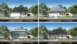 ICON 3D-printed homes variations exterior