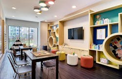 A Mix Of High Contrast, Bright Colors Inspire Play And Imagination In This Children’s Room A Mix Of High Contrast, Bright Colors Inspire Play And Imagination In This Children’s Room