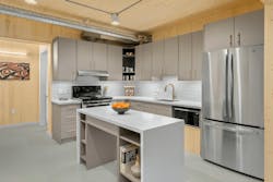 ModPro interior kitchen modular cross-laminated timber project ModPro interior kitchen modular cross-laminated timber project