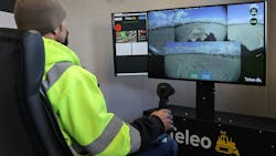 Teleo remote construction machine operator Teleo remote construction machine operator
