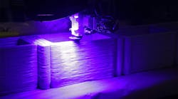 Mighty Building 3D printing machine up close Mighty Building 3D printing machine up close