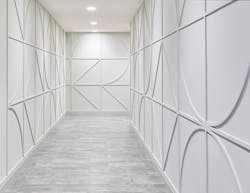 Dey & Bergen modern white hallway interior Dey & Bergen modern white hallway interior