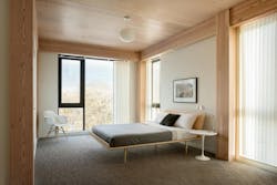 Mass timber bedroom Mass timber bedroom