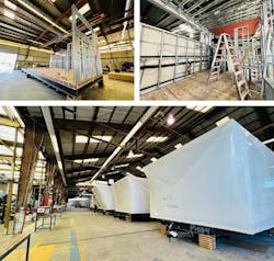 Construction of modular prefab homes in factory Construction of modular prefab homes in factory