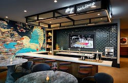 Book spines mural art wall Book spines mural art wall